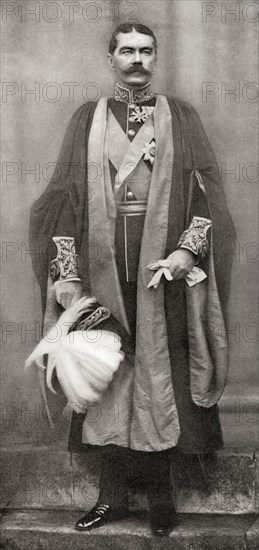 Lord Kitchener in the robes of an LL.D.- Doctor of Laws -of Cambridge University.