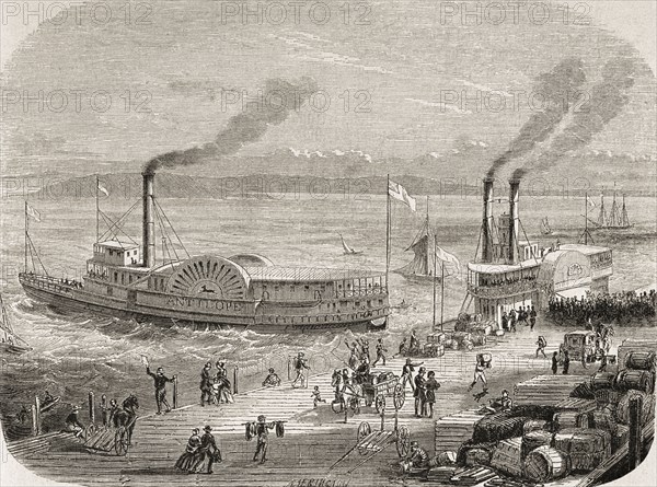 The San Francisco Docks In The 1860s.