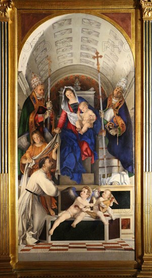 Vierge à l’Enfant avec des saints