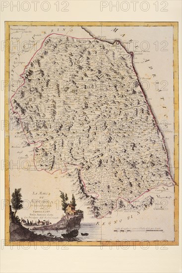 Carte géographique du 18e siècle