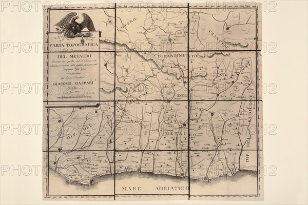 Carte géographique du 19e siècle