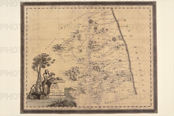 Carte géographique du 19e siècle