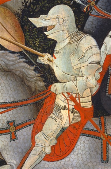 Nicola da Siena, S. Andrea and the battle between Ginesini and Fermani, around 1463