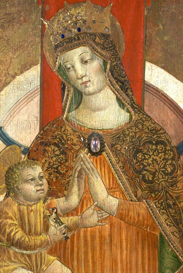 Stefano Folchetti, Madonna and Child Enthroned with Saints, 1498