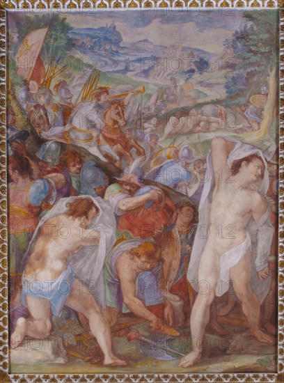 Oratorio della Carità, cycle of frescoes by Filippo Bellini