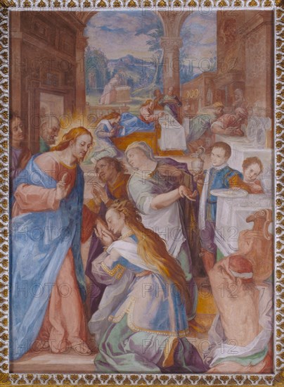 Oratorio della Carità, cycle of frescoes by Filippo Bellini