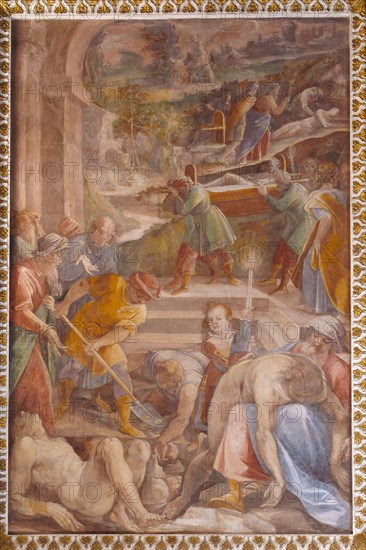 Oratorio della Carità, cycle of frescoes by Filippo Bellini