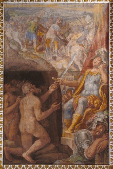 Oratorio della Carità, cycle of frescoes by Filippo Bellini