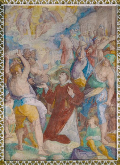 Oratorio della Carità, cycle of frescoes by Filippo Bellini