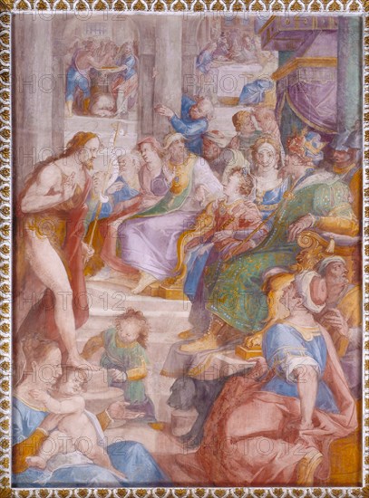 Oratorio della Carità, cycle of frescoes by Filippo Bellini