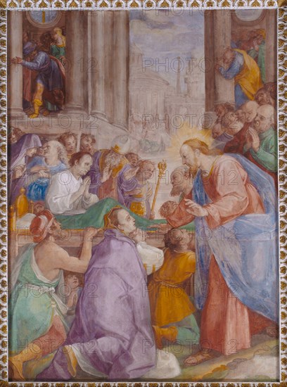 Oratorio della Carità, cycle of frescoes by Filippo Bellini