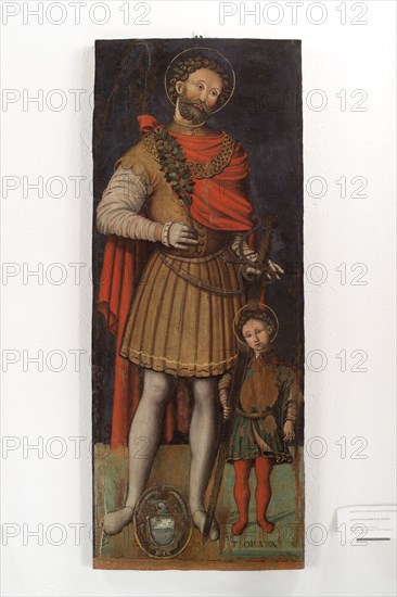 Bernardino di Mariotto, San Eustachio and his little son San Teopisto