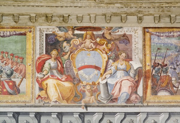 Fresco in the Palazzo Pallotta in Caldarola