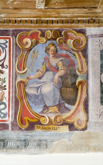 Fresco in the Palazzo Pallotta in Caldarola