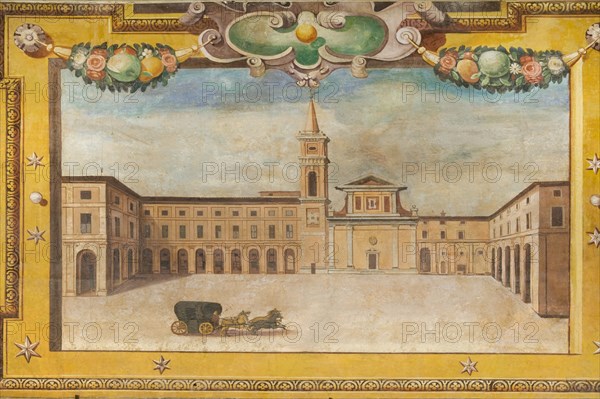 Simone De Magistris, View of the Caldarola square