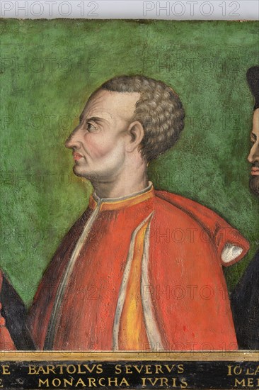 Tuscan School of the 16th century, Portrait of the Illustrious Men of Sassoferrato, the jurist Bartolo da Sassoferrato.