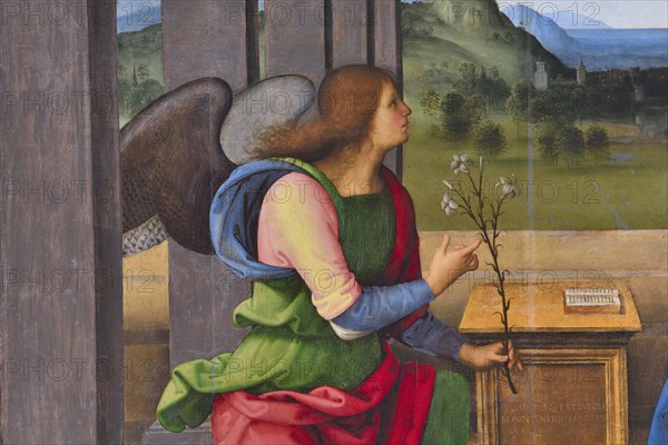 Pietro Vannucci known as Il Perugino, Annunciation, oil on panel, 1488-89