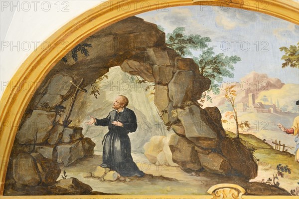 Fresco from the Monastery of San Silvestro in Montefano in Fabriano