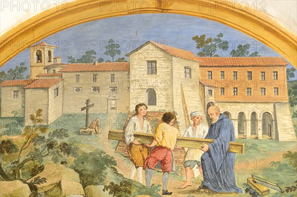 Fresco from the Monastery of San Silvestro in Montefano in Fabriano