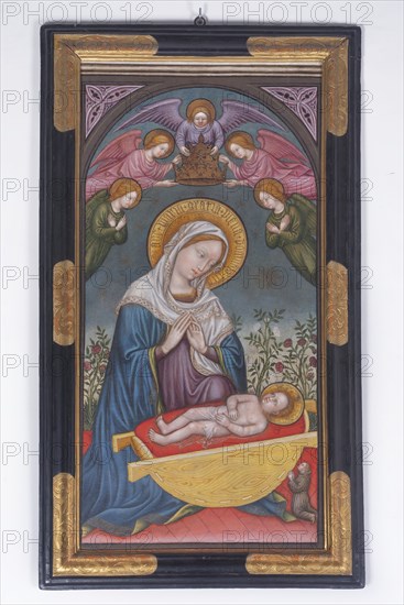 Master of Staffolo, Madonna della Culla, painted on canvas, early 15th century