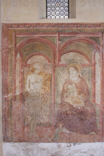 Fresco of the church of Santa Maria della Misericordia in Falconara Marittima