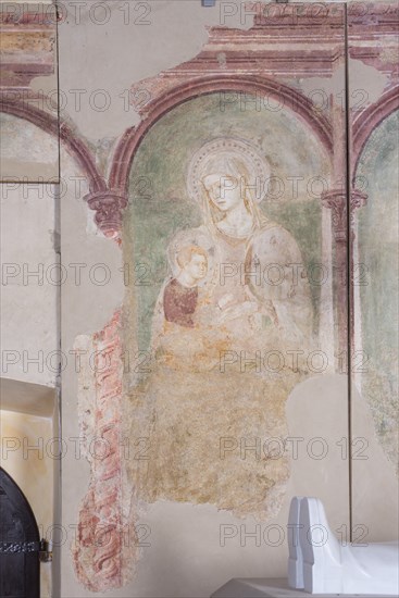 Fresco of the church of Santa Maria della Misericordia in Falconara Marittima