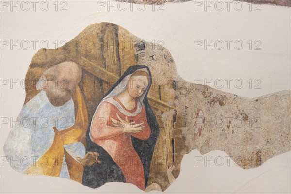 Nativity and Adoration of the Magi (detached fresco) by Francesco De Magistris