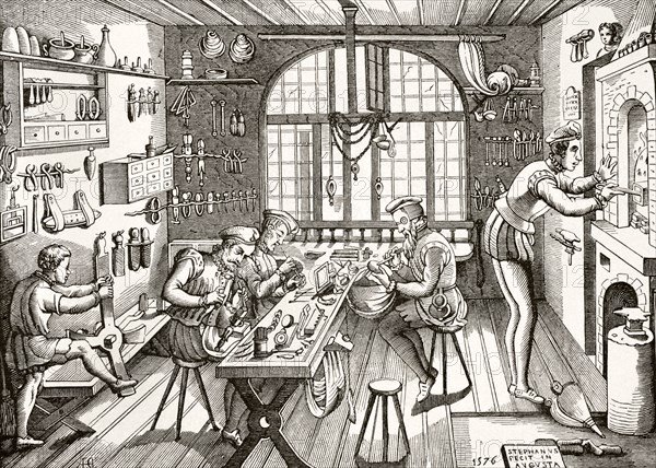 Etienne Delaune, Goldsmith's Workshop