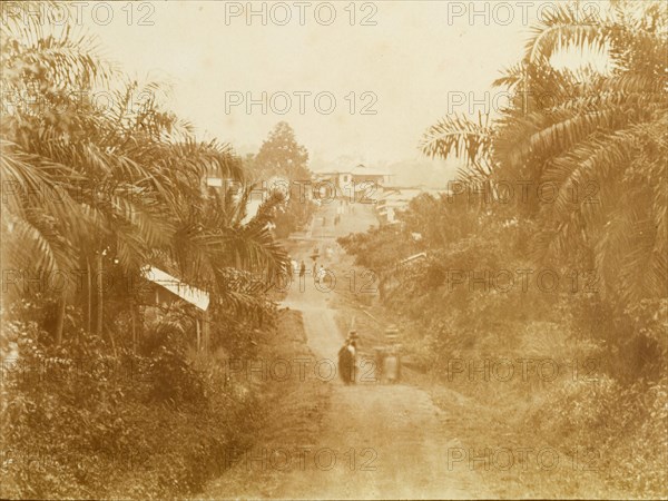 Country road into Nsawam