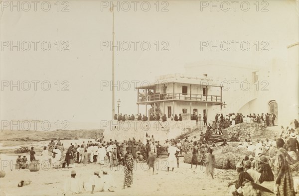 SS Karina off the shore of Cape Coast