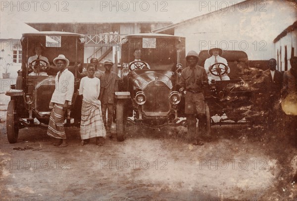 Transport Dept. employees with cars