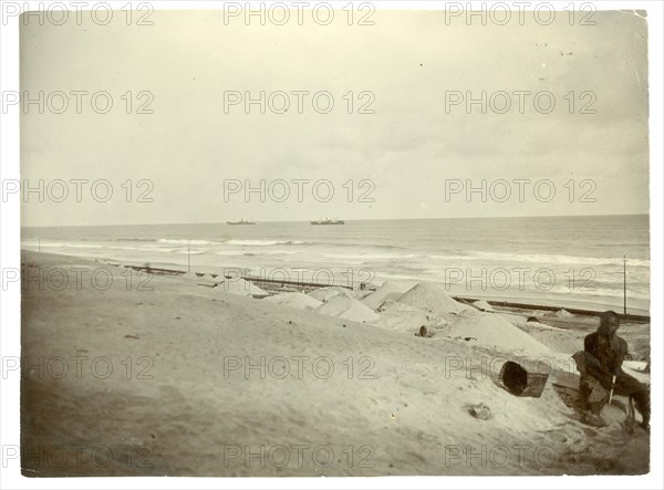 View out to sea, Accra harbour