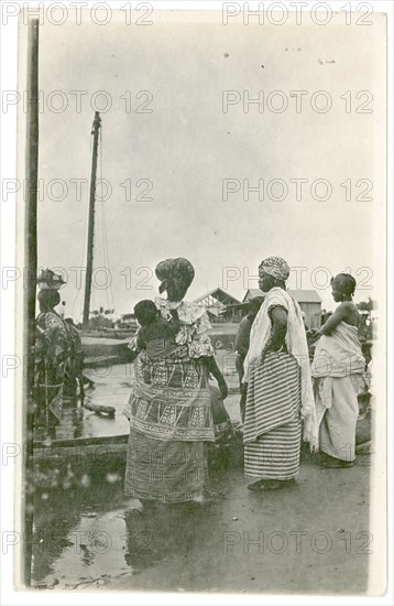 Women by a harbour, West Africa