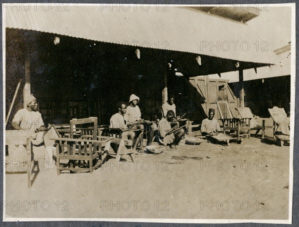 Chair caning at the Nairobi P.W.D.