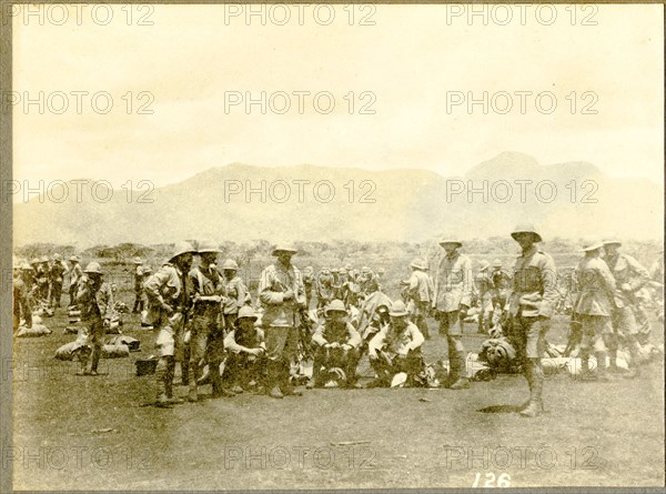 Soldiers at 2nd K.A.R. depot, Nairobi