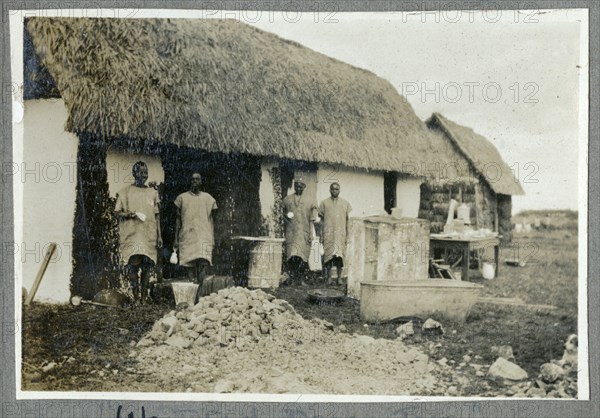 Carrying straw for construction work