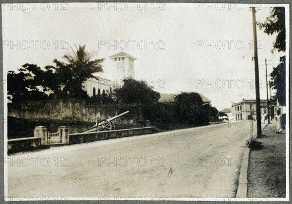 Palm trees surrounding a well, Mombasa