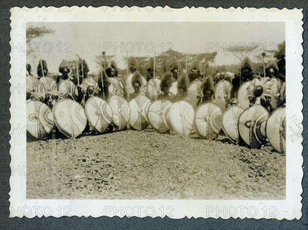 Nandi tribesmen from "Africa Speaks" film