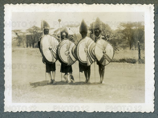 Nandi tribesmen from "Africa Speaks" film