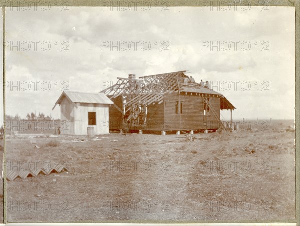 Bungeys' house under construction, Nairobi