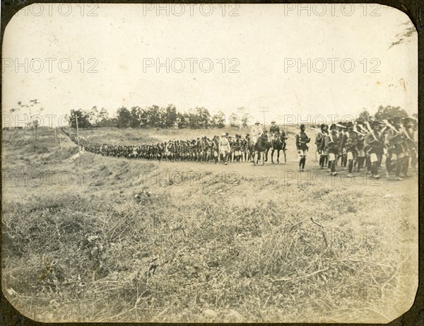K.A.R. soldiers marching, WW1