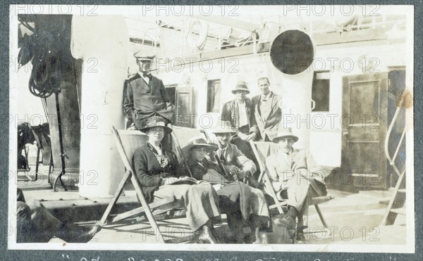 On the deck of the SS Garth Castle