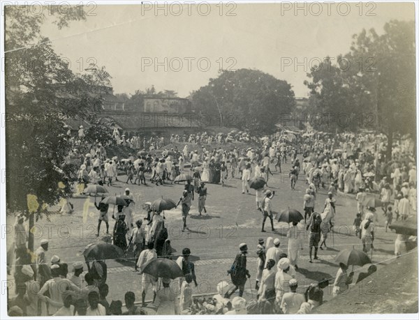 Religious festival procession, Calcutta