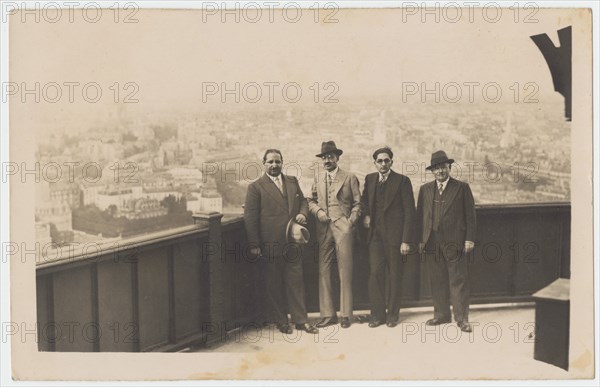Sir Sikander Hyat Khan with others in Paris