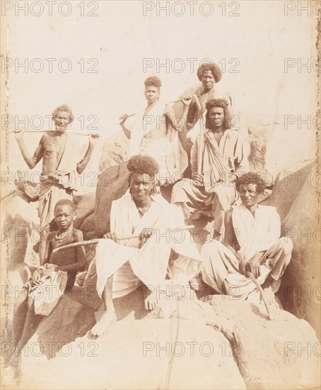 Group portrait of Bicharin people