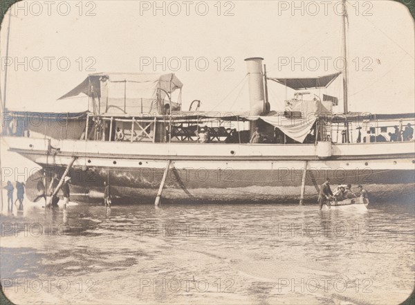 Armed launch miner under repair