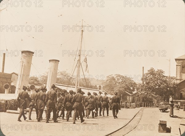 Crew from HMS Minto on shore leave