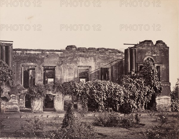 Ruins of the British Residency banqueting hall, Lucknow