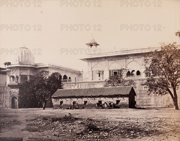 Exterior view of the Diwan-i-Khas (Hall of Private Audiences) at the Red Fort, Delhi