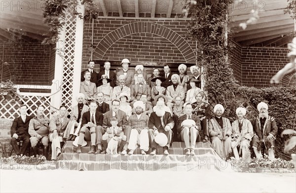 European and Indian officials at Chamba